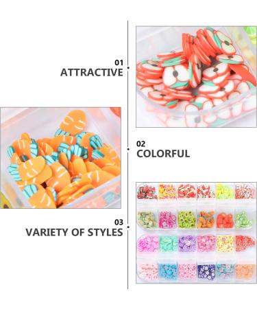Beaupretty 3D Fruit Polymer Nail Art Slices - Colorful Clay & Crystal Flower Sequins - DIY Nail Art Tools - Buy Online on GoSupps.com