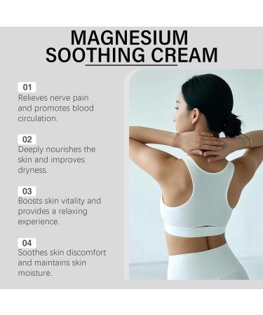 Neuropathy Magnesium Cream - Nerve Relief Lotion with Magnesium Chloride and Pure Ingredients Non-Greasy Fast-Absorbing Magnesium Body Butter 120ML - Buy Online on GoSupps.com