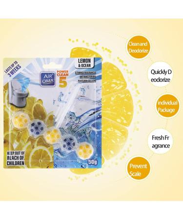 Shayu 5 in 1 Toilet Cleaner - Rimblock Hanger wit 4 Fresh Fragrances Hang Cleaning Ball Cleansing Foam Takes Away Dirt Quick Foaming Hanging Cleanser Odor Eliminator tablets 50g - Buy Online on GoSupps.com