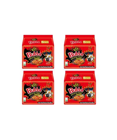 CNMART Samyang Double Spicy 2x Spicy Hot Chicken Flavour Ramen Noodles (Pack of 20)