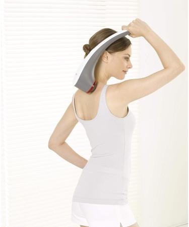 Beurer MG 55 Knock Massage Device - Adjustable Intensity Heat Function 3 Attachments for Neck Back & Legs - International Shipping Available - Buy Online on GoSupps.com