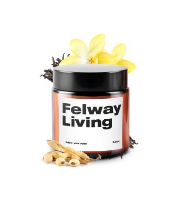 Vanilla Aromatherapy Candles for Women & Men Stress Relief All Natural Soy Wax Scented Candle (Vanilla Burning Time 20+ Hr) Vanilla 3.5 oz | 20+ Hrs