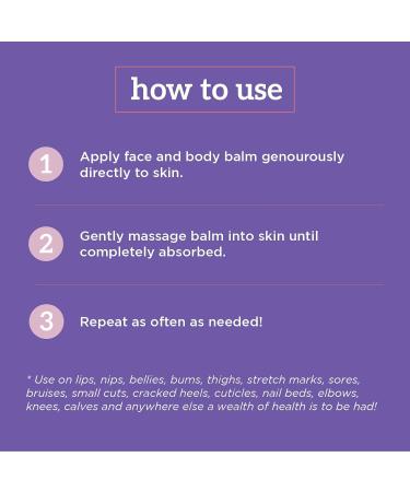 All Natural Face & Body Balm - Unisex Hydration Improves Elasticity Heals Bites & Cuts - 2.2 oz - Buy Online on GoSupps.com