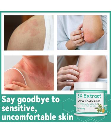 Tea Tree Oil Balm - 100% Natural Drawing Salve Cream for Eczema Psoriasis Itchy Skin Relief - 2 Fl Oz (Pack of 6 - Buy Online on GoSupps.com