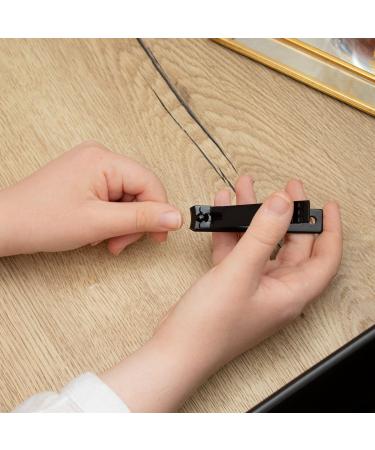 Intirilife Nail Clipper Set 3 Pieces for Fingernails and toenails Made of Stainless Steel in Black - Nail Care Tool Manicure Pedicure Nail Nipper Nail Cutter Clipper (Curved/Bevelled Blade) - Buy Online on GoSupps.com