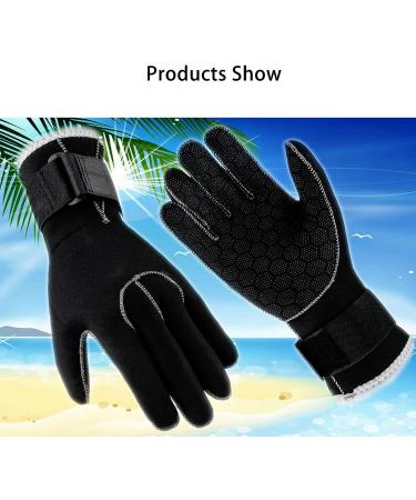 3MM Neoprene Wetsuit Gloves for Men and Women | Thermal, Anti-Slip Dive Gloves for Scuba Diving, Snorkeling, Surfing | Medium Size - Buy Online on GoSupps.com