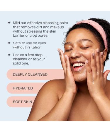 Antioxidant Cleansing Balm - Hydrating Cleansing Oil - Facial Cleanser & Eye Makeup Remover Balm - 100% Vegan & Fragrance Free - Dermatologically Tested Face Cleanser - Indy Beauty - 100ml - Buy Online on GoSupps.com