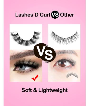 Russian Strip Lashes D Curl Fluffy False Eyelashes 9 Pairs by wtvane Style 3 - Buy Online on GoSupps.com