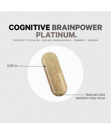 Codeage Cognitive Brainpower Platinum Supplement - Cognizin Citicoline KSM-66 Ashwagandha Panax Ginseng Rhodiola Phosphatidylserine Ginkgo Ubiquinol CoQ10 Liposomal - Non-GMO - 90 Capsules - Buy Online on GoSupps.com