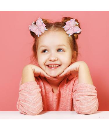Girls Hair Clips Cute Butterfly Hair Clips Non-Slip Girls Hair Accessories Kids Barrettes - Buy Online on GoSupps.com
