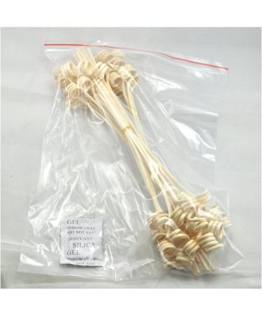 20pcs Natural Rattan Reed Diffuser Replacement Sticks - Wavy Spiry Design (3mm x 30cm) for Long-Lasting Fragrance - Ideal for Home & Gifts - Buy Online on GoSupps.com