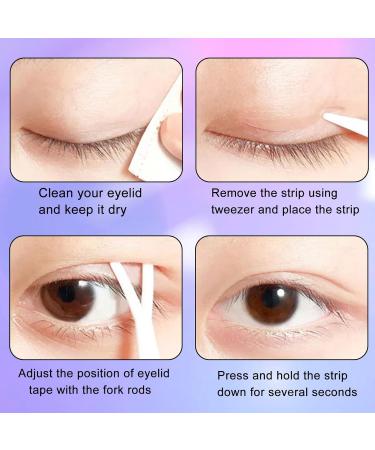 NICENEEDED 35 Sheets Natural Invisible Single Side Eyelid Tape Stickers Fiber Instant Non-Surgical Eyelid Lift Strip Monolid Droopy Eyelid Lifter for Women and Girls - Buy Online on GoSupps.com