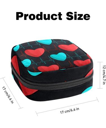 Guantierendiy ECG Sanitary Napkin Storage Bag | Large Capacity Menstrual Cup Pouch | Portable Menstrual Pad Organizer - Color 5 - Buy Online on GoSupps.com