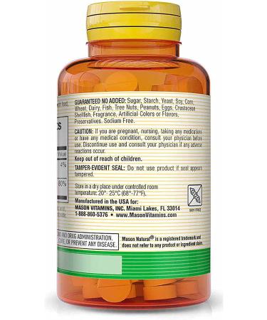 Mason Natural Vitamin K2 100 mcg - 100 Tablets for Bone Health & Heart Support - Buy Online on GoSupps.com