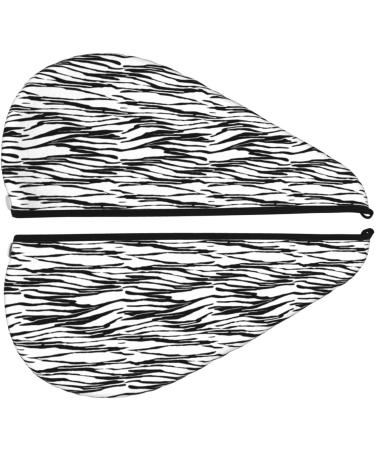 Super Absorbent Microfiber Hair Towel Wrap for Women | Wavy Lines & Stripes | Quick Dry Coral Velvet for Long Curly & Thick Hair - Buy Online on GoSupps.com