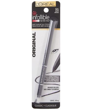 L'Oreal Infallible Mechanical Eyeliner 521 Slate - Long-Lasting & Waterproof | 0.008 oz - Buy Online on GoSupps.com