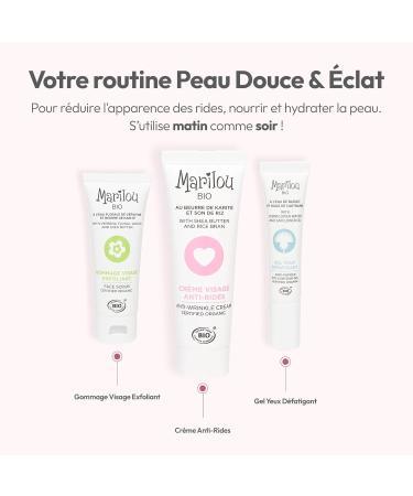 Marilou Bio - Cr me Visage Anti-Rides Bio Aloe Vera et Son de riz - Rides - Fermet - Eclat - 99% d'ingr dients d'origine naturelle - Tous types de peaux -30 ml 30 ml (Lot de 1) - Buy Online on GoSupps.com