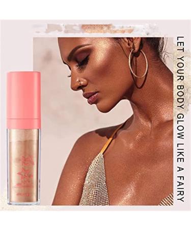 PICKX Body Glitter Powder Stick Face highlights Shimmer Face and Body Highlighter Powder with Sponge Head Magic Colour Shiner Powder for Face Body Arms Collarbones and Leg (03#Gold) - Buy Online on GoSupps.com