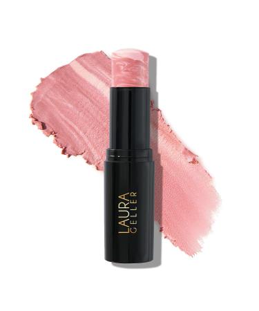 LAURA GELLER Italian Marble Blush Stick in Pink Fiore | Cream Finish Cheek Makeup + Angled Brush - Buy Online on GoSupps.com