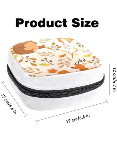 Sanitary Napkin Storage Bag | Period Tampon Makeup Pad Pouch | Animal Print Design - Buy Online on GoSupps.com