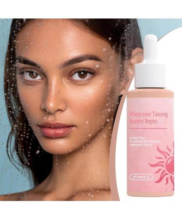 Sun Tanning Drops - Sunless Tan Falls to Drink 60ml Sunless Tanning Solution Moisturizing Tanning for Face and Body Instant Sundrops N - Buy Online on GoSupps.com