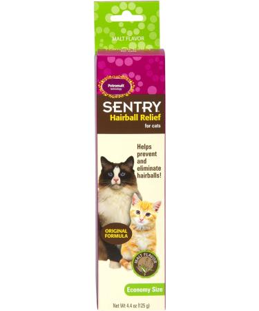 Sentry Hairball Relief for Cats Malt Flavor - 4.4 oz - Eliminate Hairballs with Ease - Buy Online on GoSupps.com