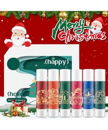 lip care for Christmas Christmas lip balm set 6 pieces lip care gift set lip care winter lip balm set Christmas gift A - Buy Online on GoSupps.com