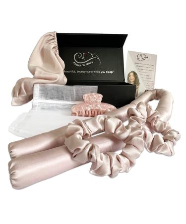Sleep  N Curl - 100% Pure Mulberry Silk - Heatless Hair Curler KIT with Pure Silk Cap (Bonnet) - Buy Online on GoSupps.com
