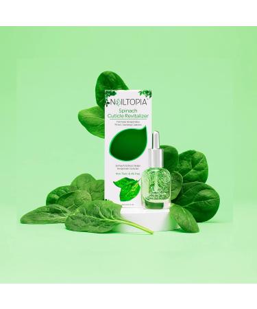 Nailtopia Cuticle Revitalizer - Plant-Based Superfood Treatment with Spinach Extract for Tired Cracked Cuticles - Non-Toxic & Bio-Sourced - 0.41 oz - Buy Online on GoSupps.com