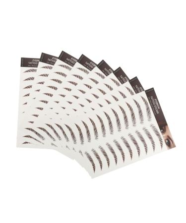 POPETPOP 27 sheets False Shaping Tattoos Temporary Sticker Eyebrow Artificial Imitation Stickers Transfers