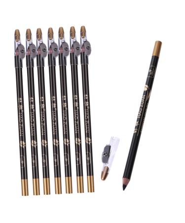 OHPHCALL 8pcs Sharpener Eyebrow Pencil Makeup Sharpener Long Lasting Eyebrow Pencils 1 count (Pack of 1) Black