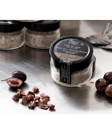  Riserva del Mare Fleur de sel flavoured with black olives presidio Slow Food 120g. - Buy Online on GoSupps.com