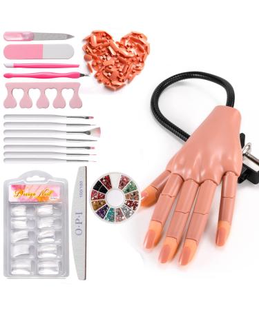 Practice Hand for Acrylic Nails Hand Practice Train Mannequin Hands For Nails Practice