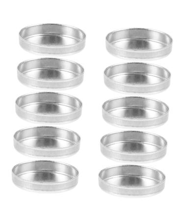 LIFKOME Lot de 10 Plateaux Cosm tiques Vides 20mm Aluminium Compact pour Maquillage DIY Femme Utilisation Voyage Godets Ronds de Fard Paupi res