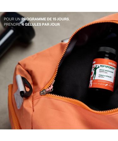 WELEDA Compl ment Alimentaire PeptiPower Prot ines Hydrolys es De F ve PeptiStrong Spiruline Bio Vitamine C Force Tonus et R cup ration Weleda Sport Programme 15 Jours 60 G lules 43 5 g - Buy Online on GoSupps.com