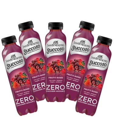 CAIYA 5X Saint Beno t Juicy Zero Red Fruits Fruit Flavored Drink 400ml 5 Bottles - Summer Drink 2023