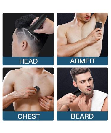 All-in-One Electric Body Groomer for Men - Waterproof USB Rechargeable Sensitive Skin Friendly - Map068 Black - Buy Online on GoSupps.com
