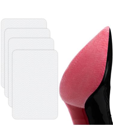 Sole Protector Clear Anti Slip Shoe Bottom Protector Self-Adhesive Shoe Sole Protectors for Bottom of Shoes High Heels Sole Guard Shoe Grips (4 Pieces)
