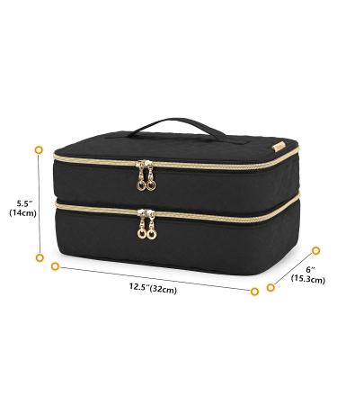 Teamoy Double-Layer Travel Storage Bag for Dyson Supersonic Hair Dryer - Portable Organizer for Blow Dryer & Attachments - Black - Buy Online on GoSupps.com