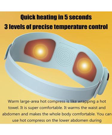 Mobyat Waist-Heated Wrap Belt | Electrically Heated Back Strap for Pain Relief | 3 Temperature Levels 16 Intensity Settings 6 Modes | International Shipping Available - Buy Online on GoSupps.com