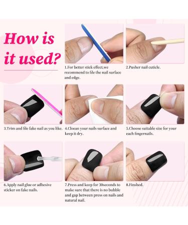 240pc Baby Pink Square Press On Nails - Short Fake Acrylic Nails with Glue & Adhesive Tabs | Perfect Petite Artificial Fingernails - Buy Online on GoSupps.com