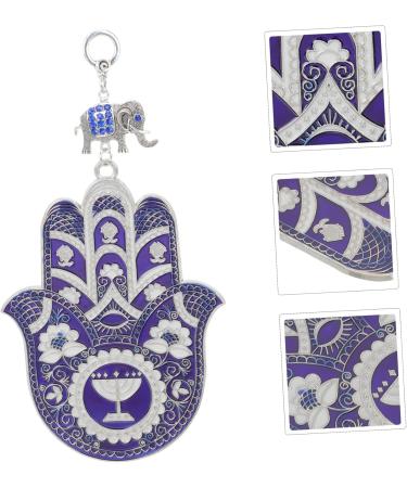 PRETYZOOM Blue Eyes Pendant Keychains Ornament Boho Decor Bohemian Decor Hand Pattern DIY Pendant Cute 19x9.8cm Blue - Buy Online on GoSupps.com