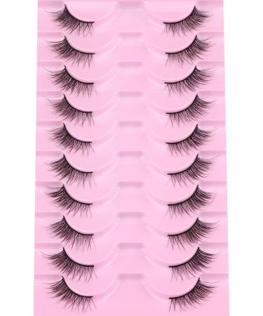 Ruairie Wispy Cat Eye Half Lashes - 10 Pairs of Natural Look False Eyelashes - Buy Online on GoSupps.com
