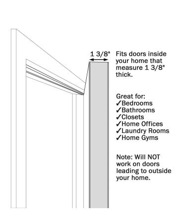 Safety Innovations Child Proof Deluxe Door Top Lock for 1 3/8 inch Thick Interior Doors  (3-Pack) - Buy Online on GoSupps.com