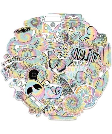 50 Pcs Pastel Tie Dye Waterproof Stickers for Kids - Vinyl Sticker Packs for Laptop, Water Bottles, Phone, Skateboard - Cute Aesthetic Stickers for Teens Girls - Buy Online on GoSupps.com