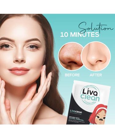 60 Strips Livaclean Charcoal Blackhead Remover Pore Strips - Blackheads Removal for Face and Nose - Blackhead Remover Strips 60 CT - Buy Online on GoSupps.com