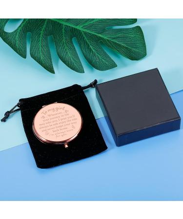 To My Daughter Gift from Mom & Dad | Graduation, Birthday, Wedding & Christmas Inspirational Make Up Mirror - Buy Online on GoSupps.com