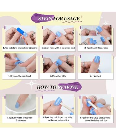 Jofay Fashion Fluorescent Yellow Long Coffin Press on Nails - 24pcs | Reusable Glossy False Nails with Glue for Women and Girls - Buy Online on GoSupps.com