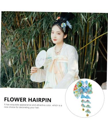 Angoily Tassel Bell Hair Accessory Retro Decor Bride Headdress Bunny Clips Tassel Hair Clips Chinese Hair Hand Decor Hair Accesories Hair Accessory for Women Kimono Miss Accessories Cloth - Buy Online on GoSupps.com