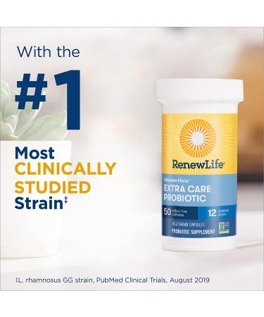 Renew Life Ultimate Flora Probiotic 50 Billion - Extra Care, 60 Vegan Capsules - Buy Online on GoSupps.com